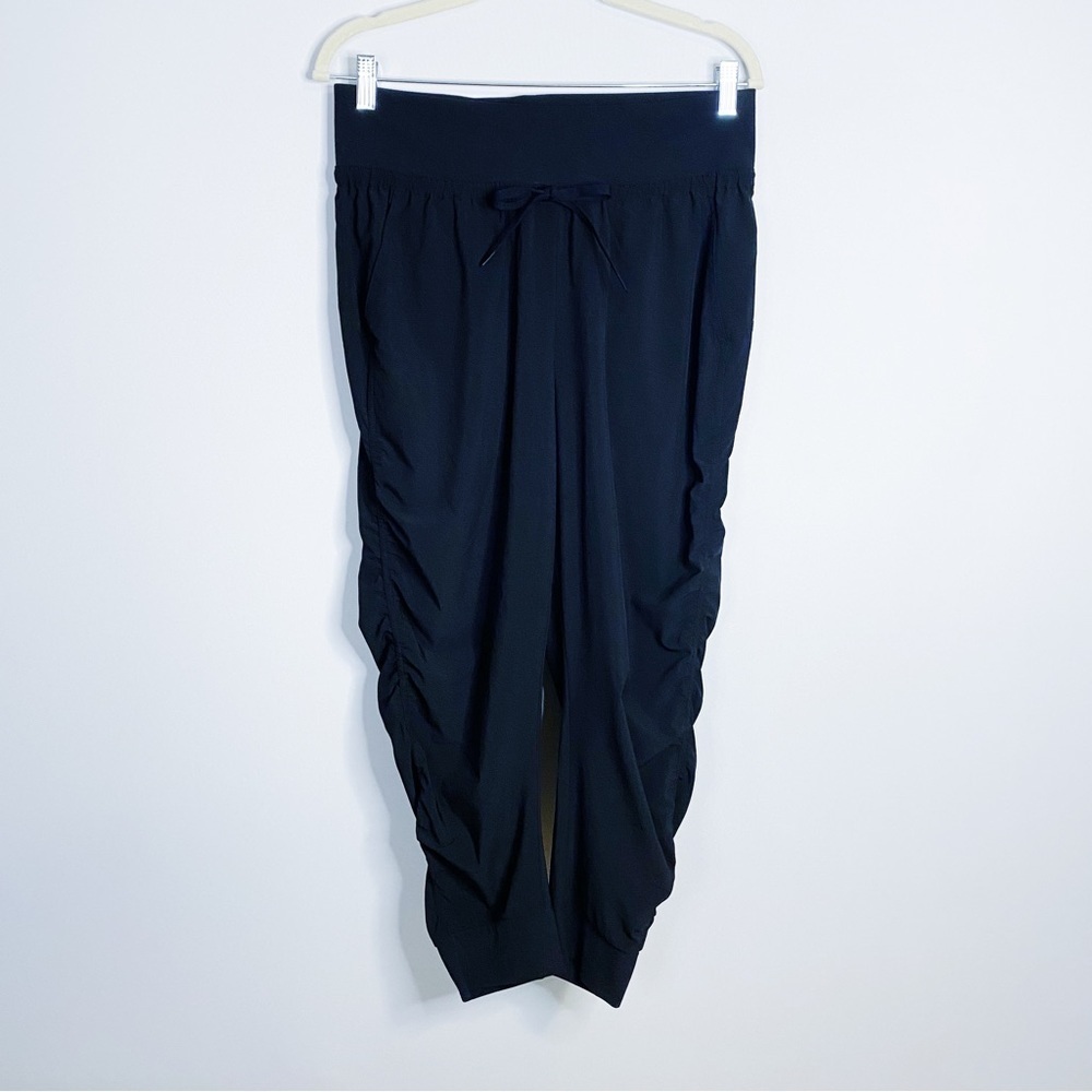 Athleta - Black Ruched Joggers